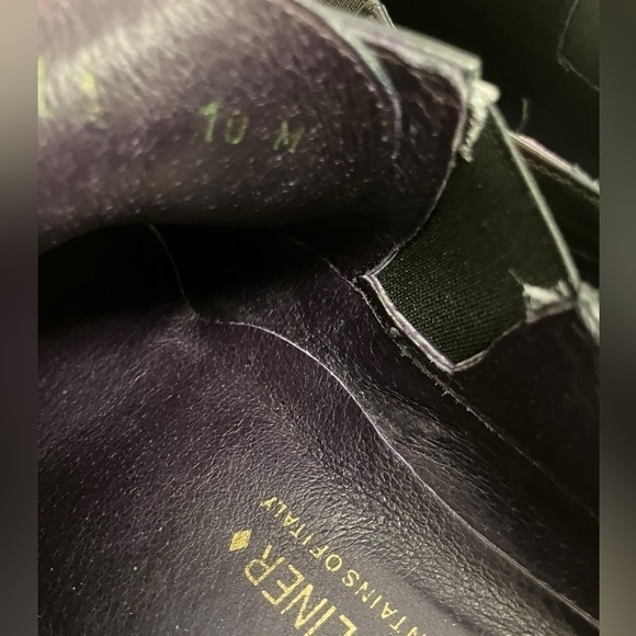 Sport Donald J Pliner Leather Zip Loafers Black Chunky Lug Sole Womens Size 10 M - Picture 7 of 14